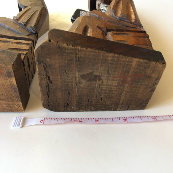 Set of Two Monk Bookends Religious Figural Folk Art - Picture 7 of 9